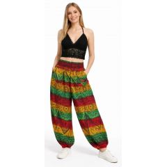 harem pant rainbow print